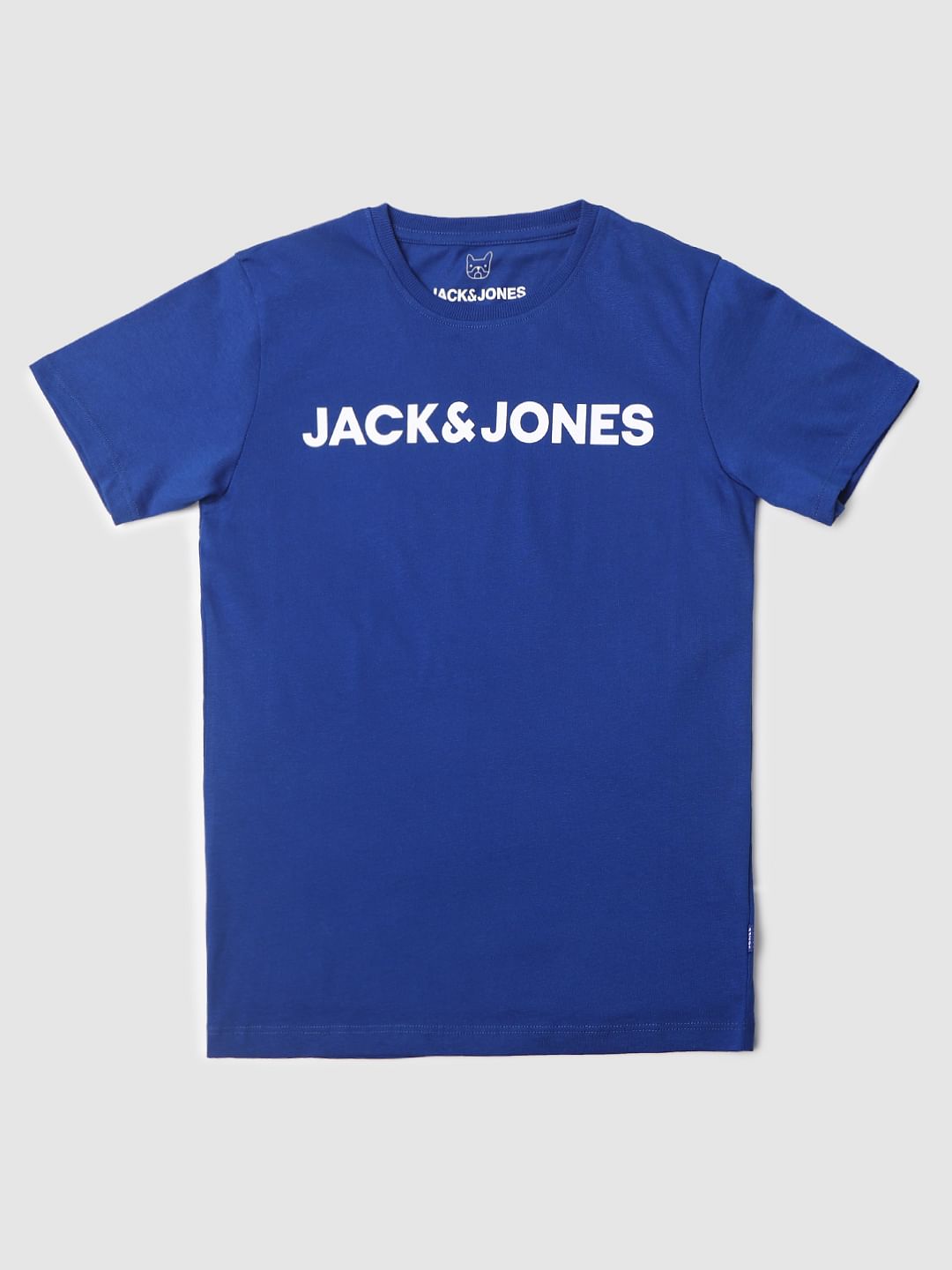 Blue Logo Print Crew Neck T-shirt - 128/8Y