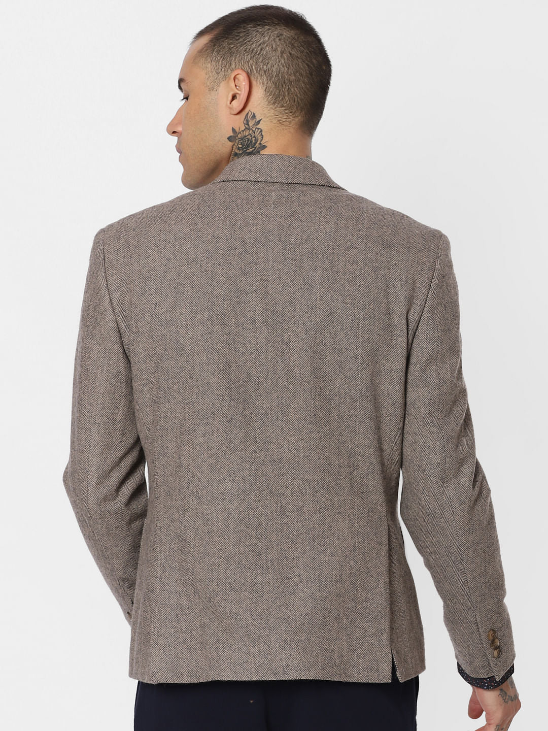 Brown Double Button Blazer