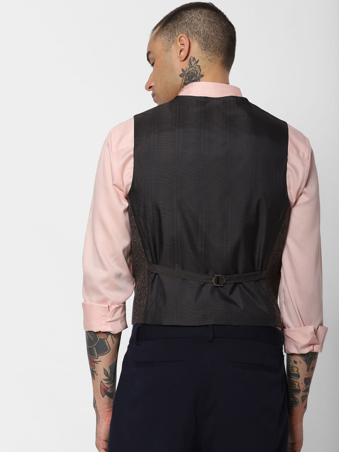Brown Slim Fit Waistcoat