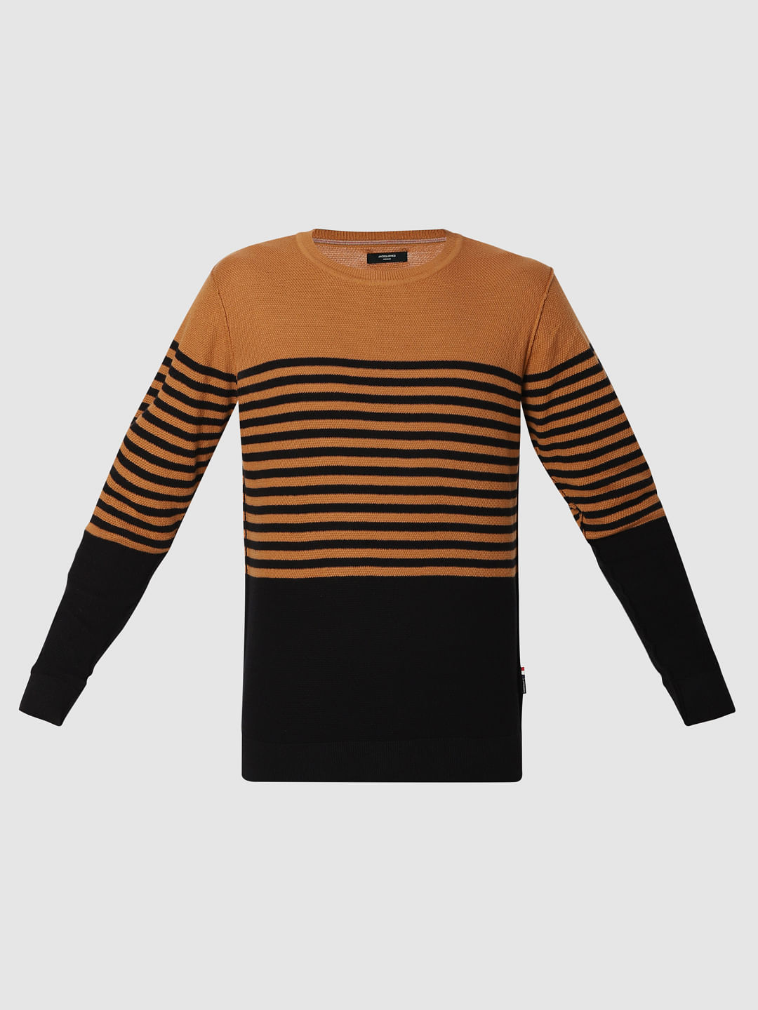 Brown Striped Pullover