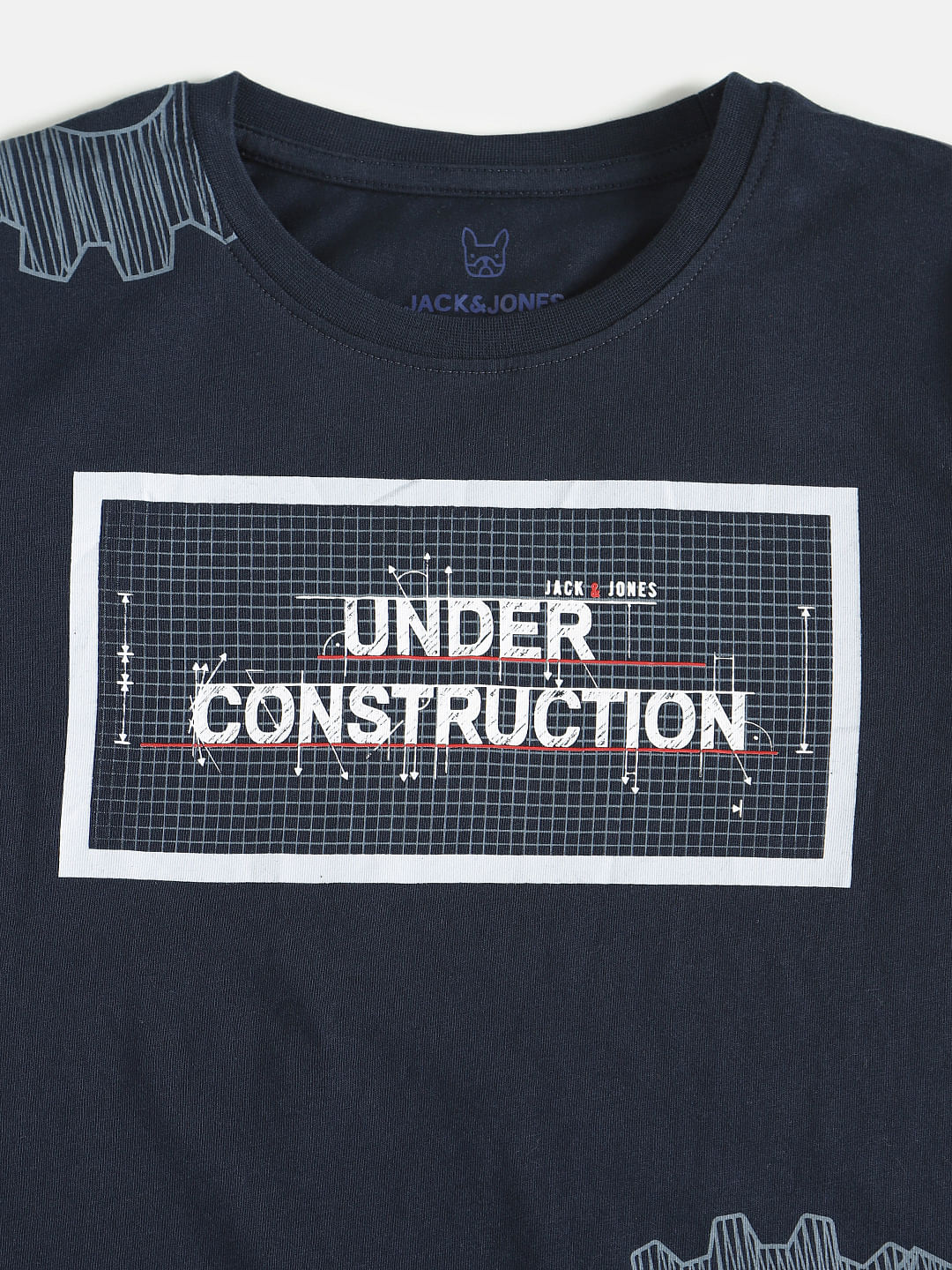 Boys Blue Graphic Print Crew Neck T-shirt