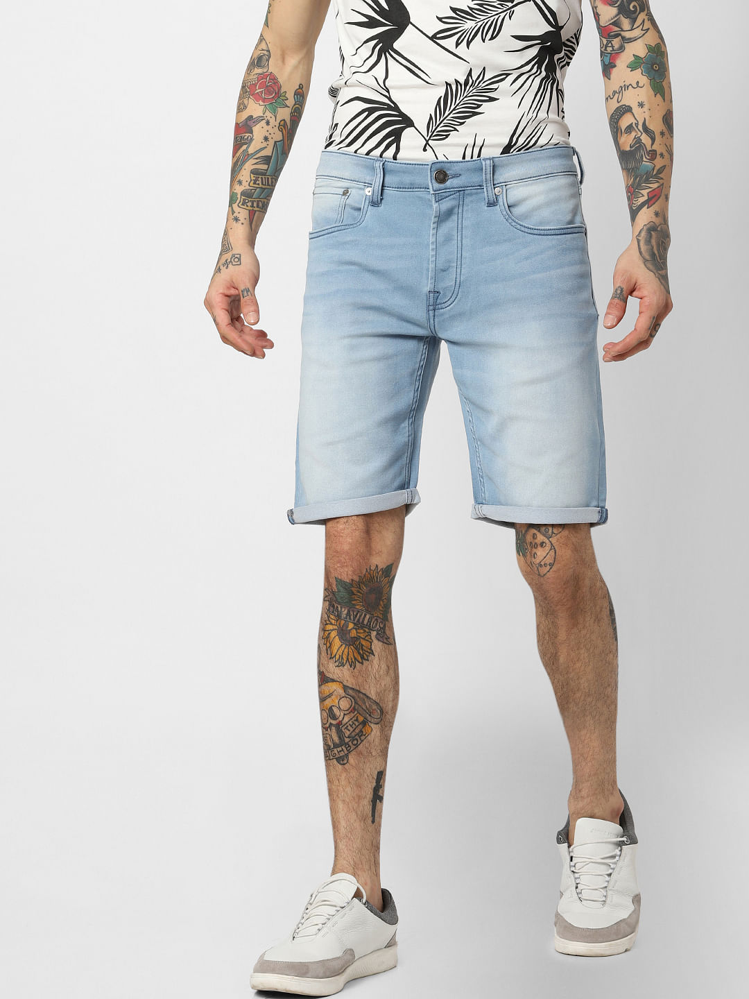 Light Blue Denim Shorts - S