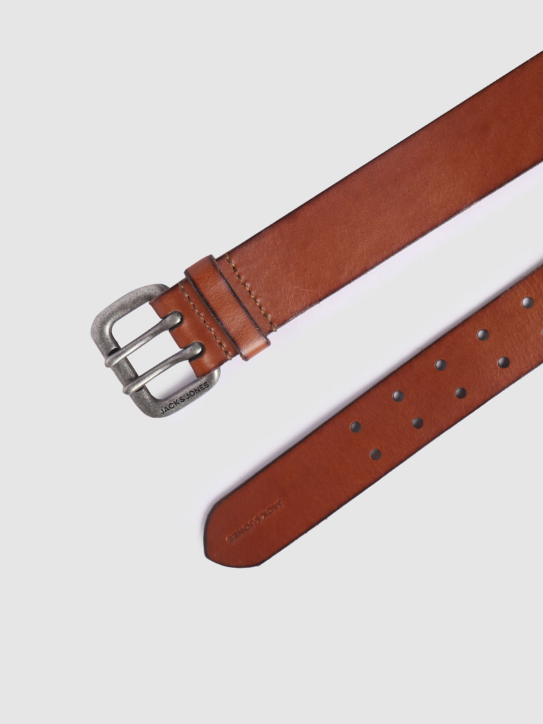 Dark Brown Leather Belt