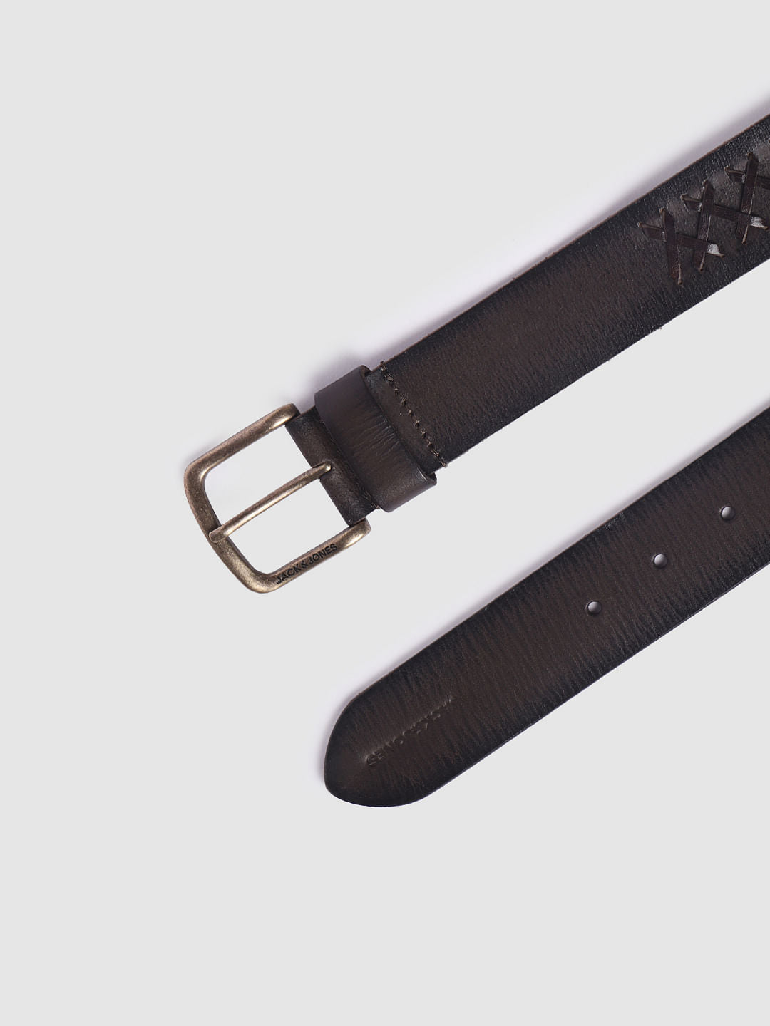 Chocolate Brown Leather Belt