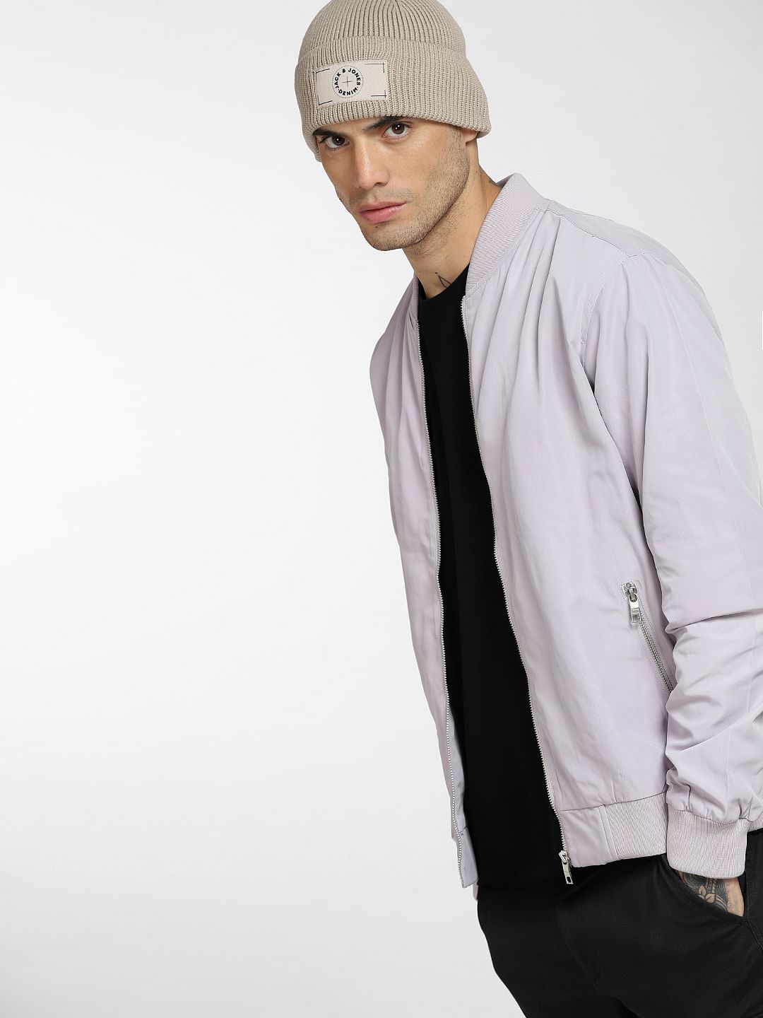 Light Lilac Bomber Jacket - S