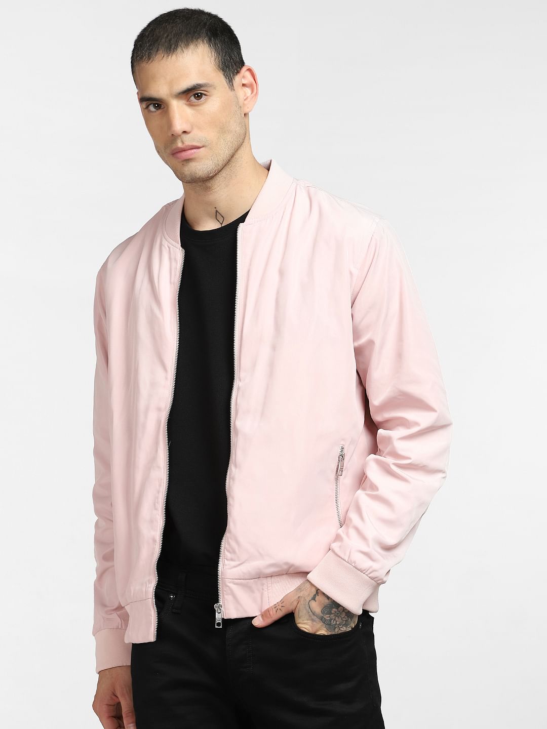 Light Pink Bomber Jacket