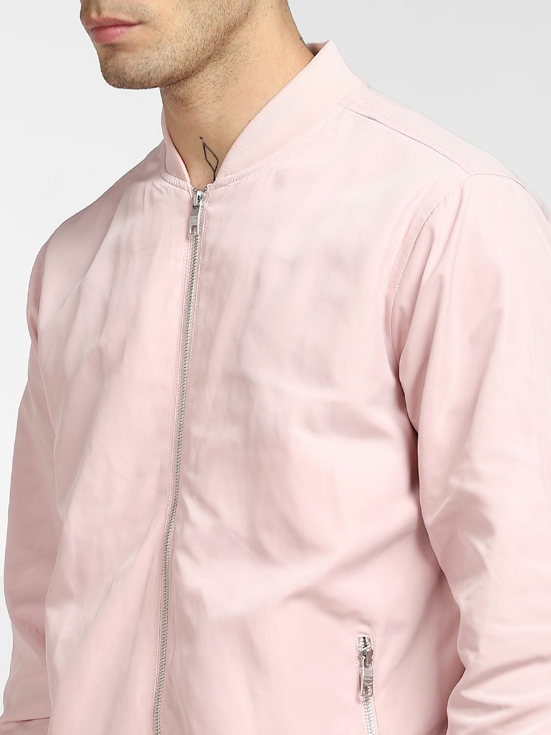 Light Pink Bomber Jacket