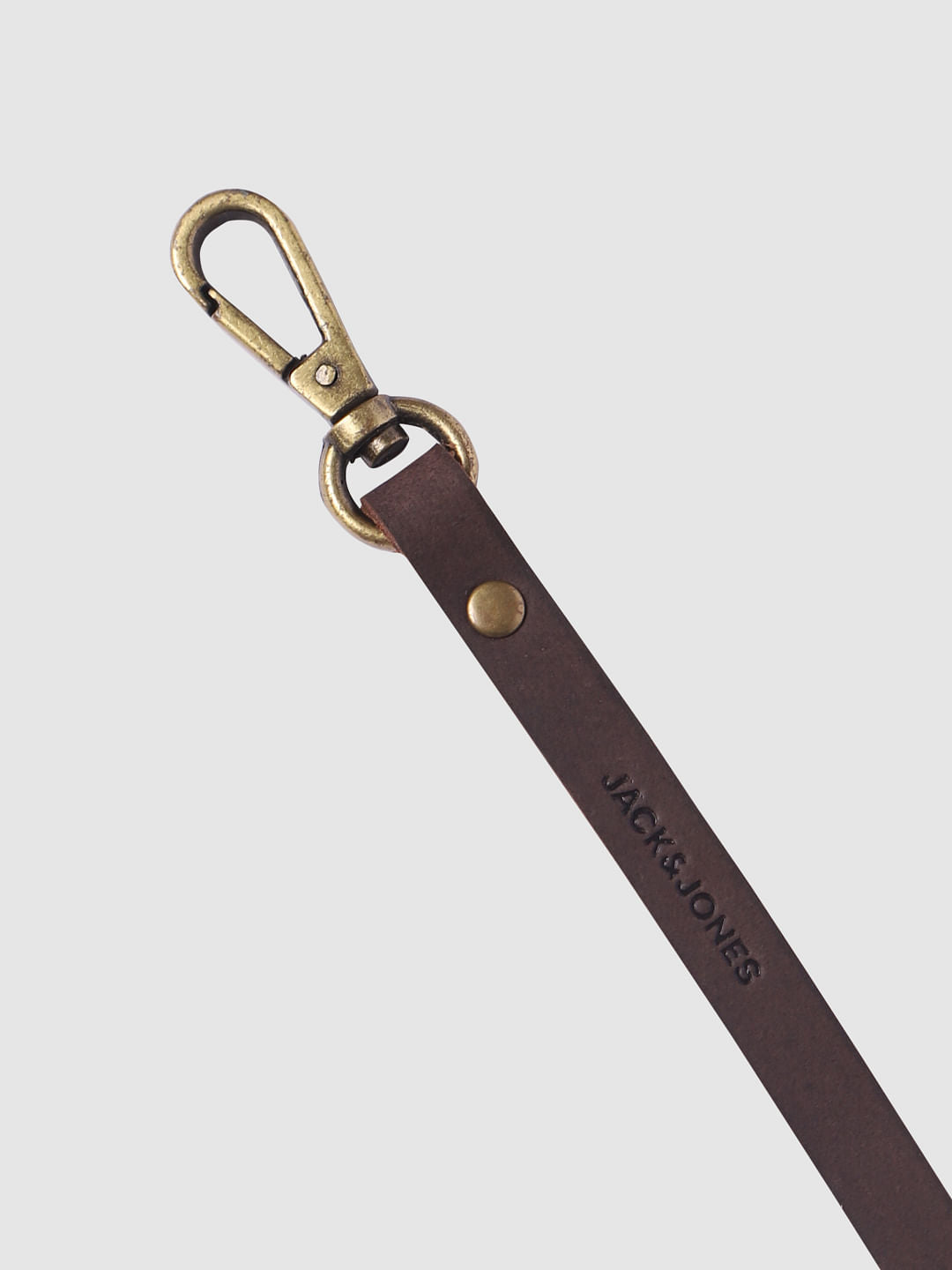 Brown Leather Lanyard