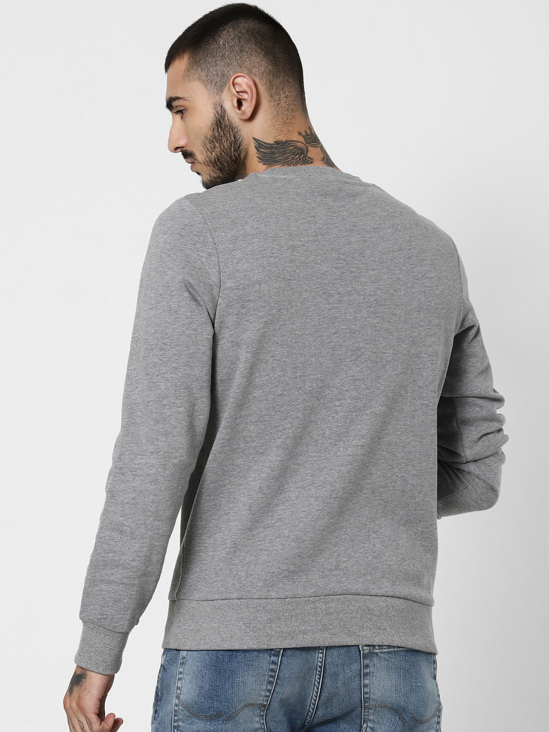 Grey Penguin Graphic Sweatshirt