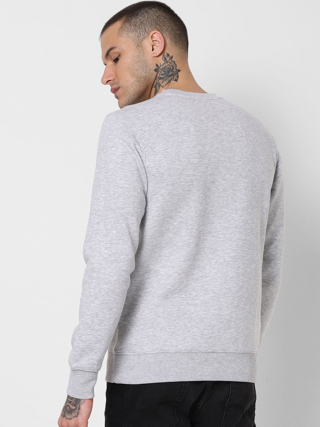 Light Grey Graphic Print Sweatshirt
