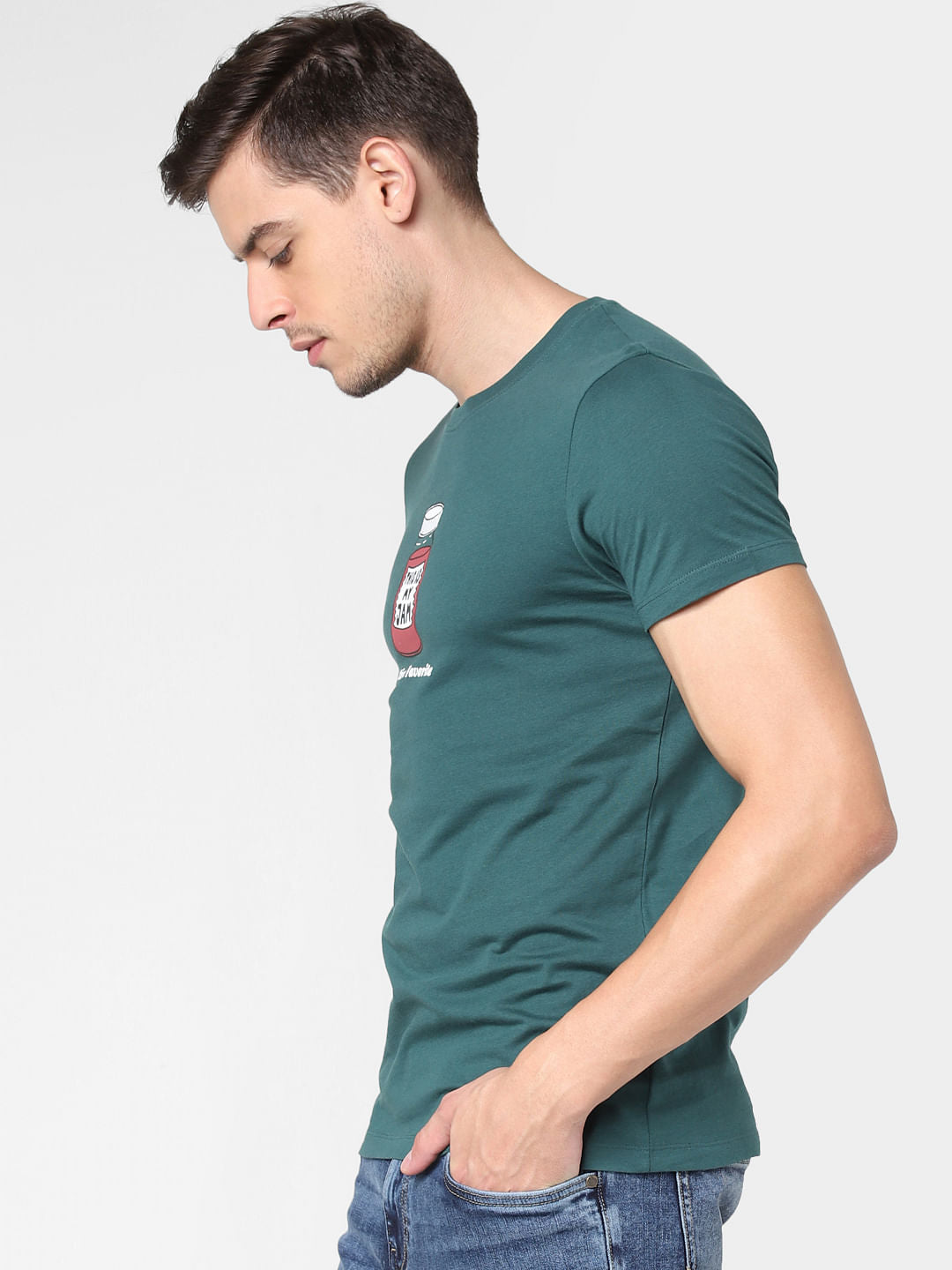 Green All Time Favourite Print T-Shirt