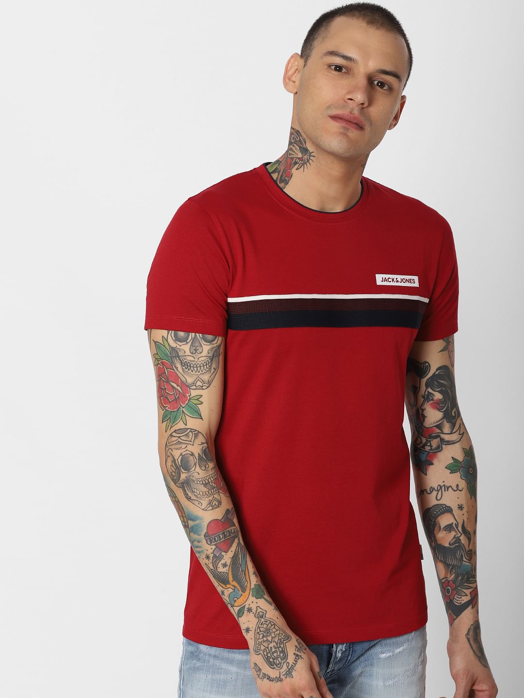 Red Crew Neck T-Shirt