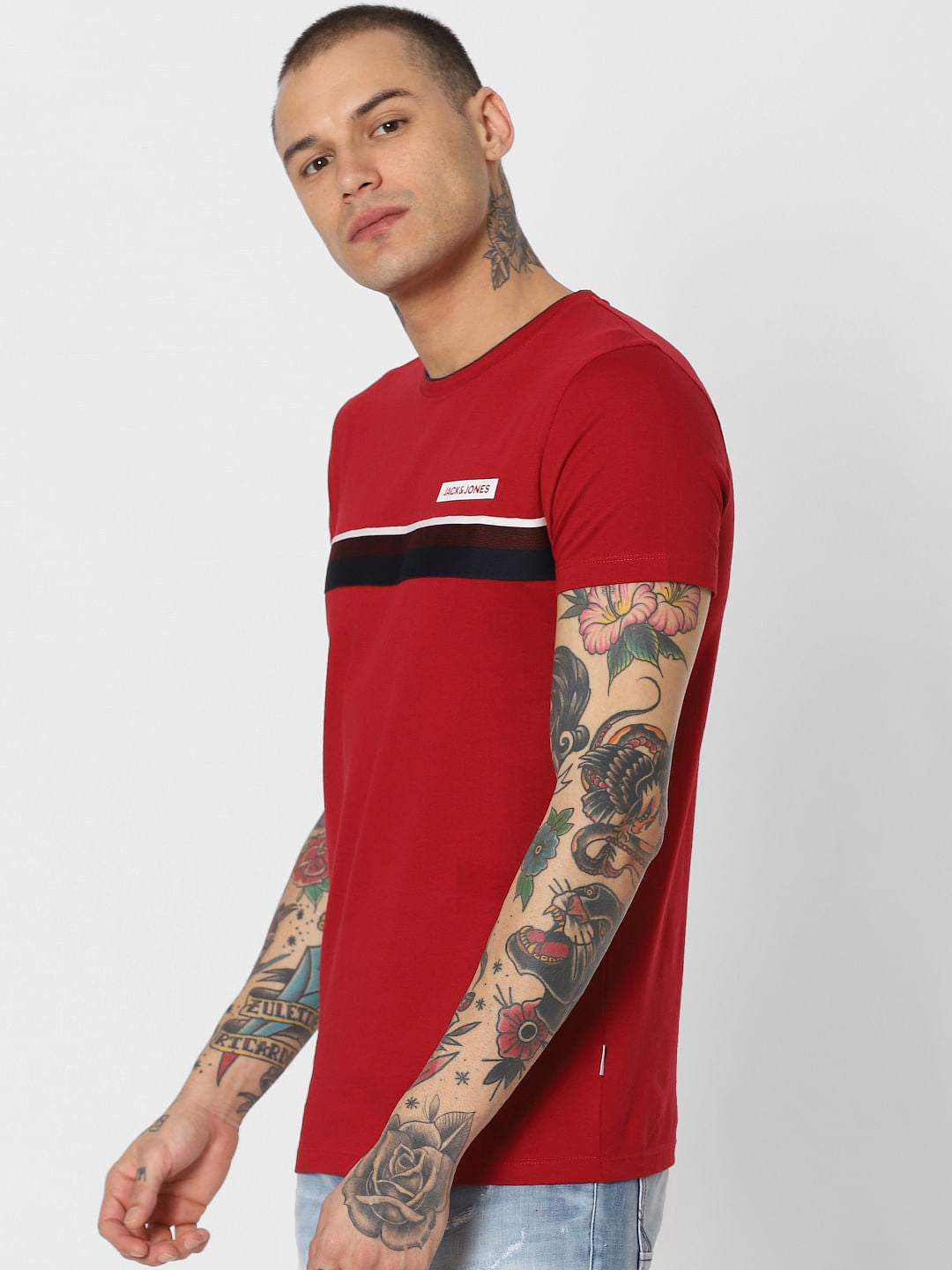 Red Crew Neck T-Shirt