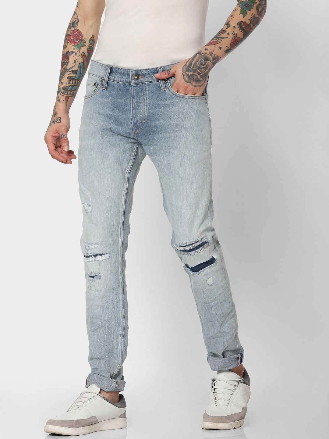 Blue Super Stretch Glenn Slim Fit Jeans - 28/30