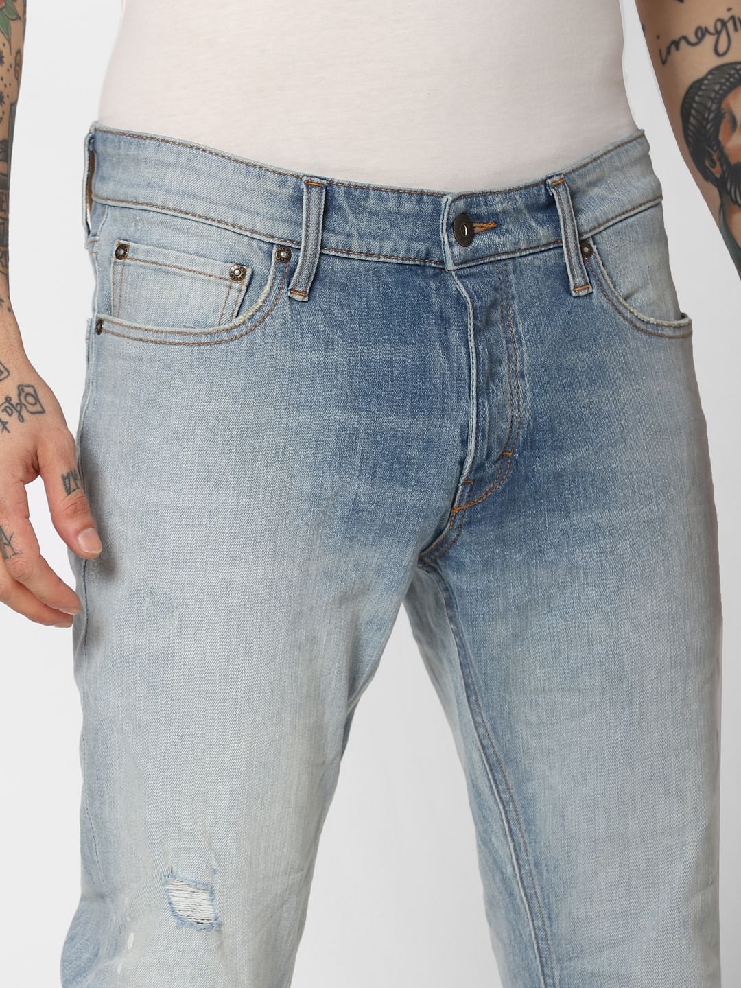 Blue Super Stretch Glenn Slim Fit Jeans