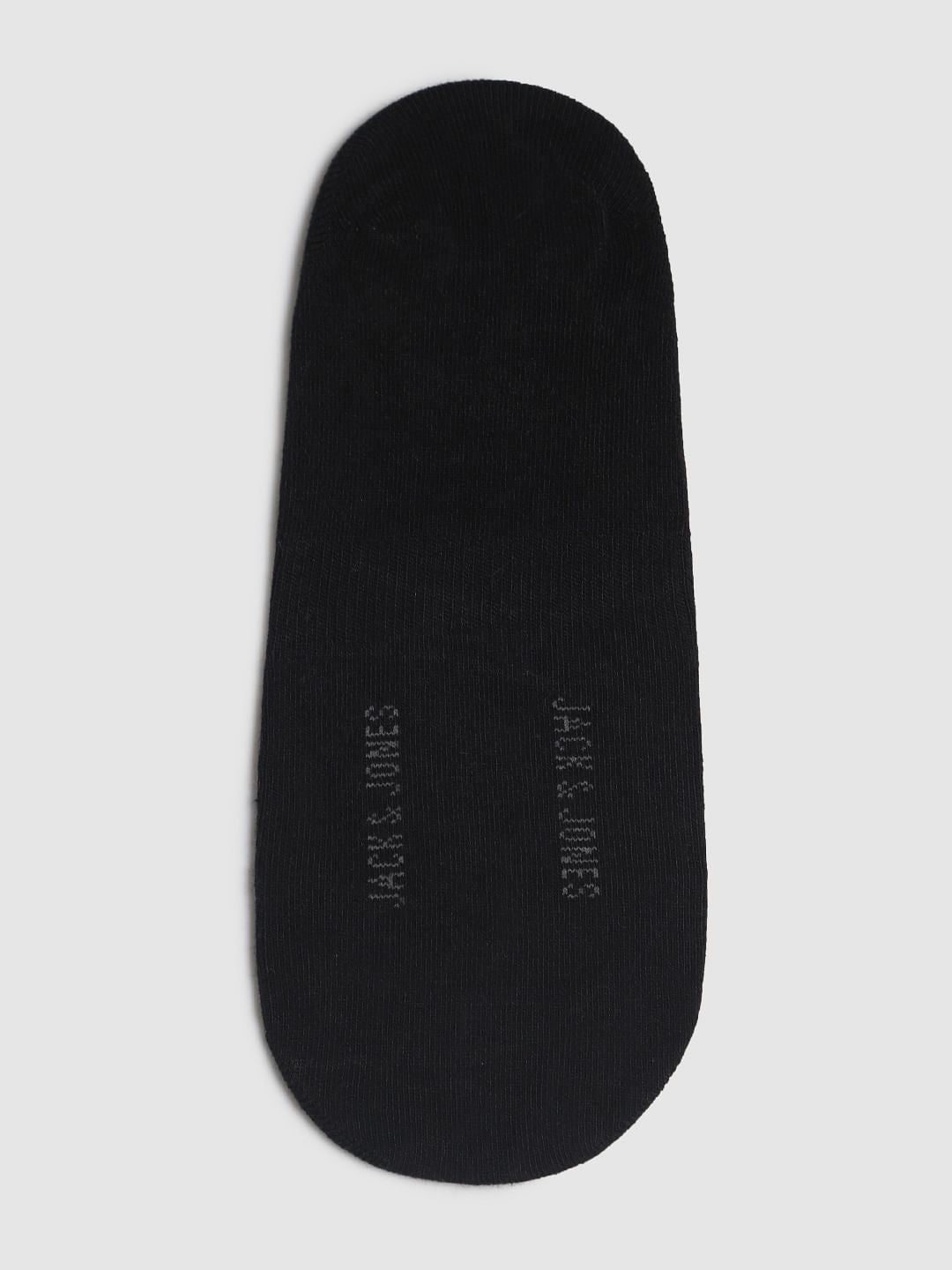 Black Colourblocked No Show Socks