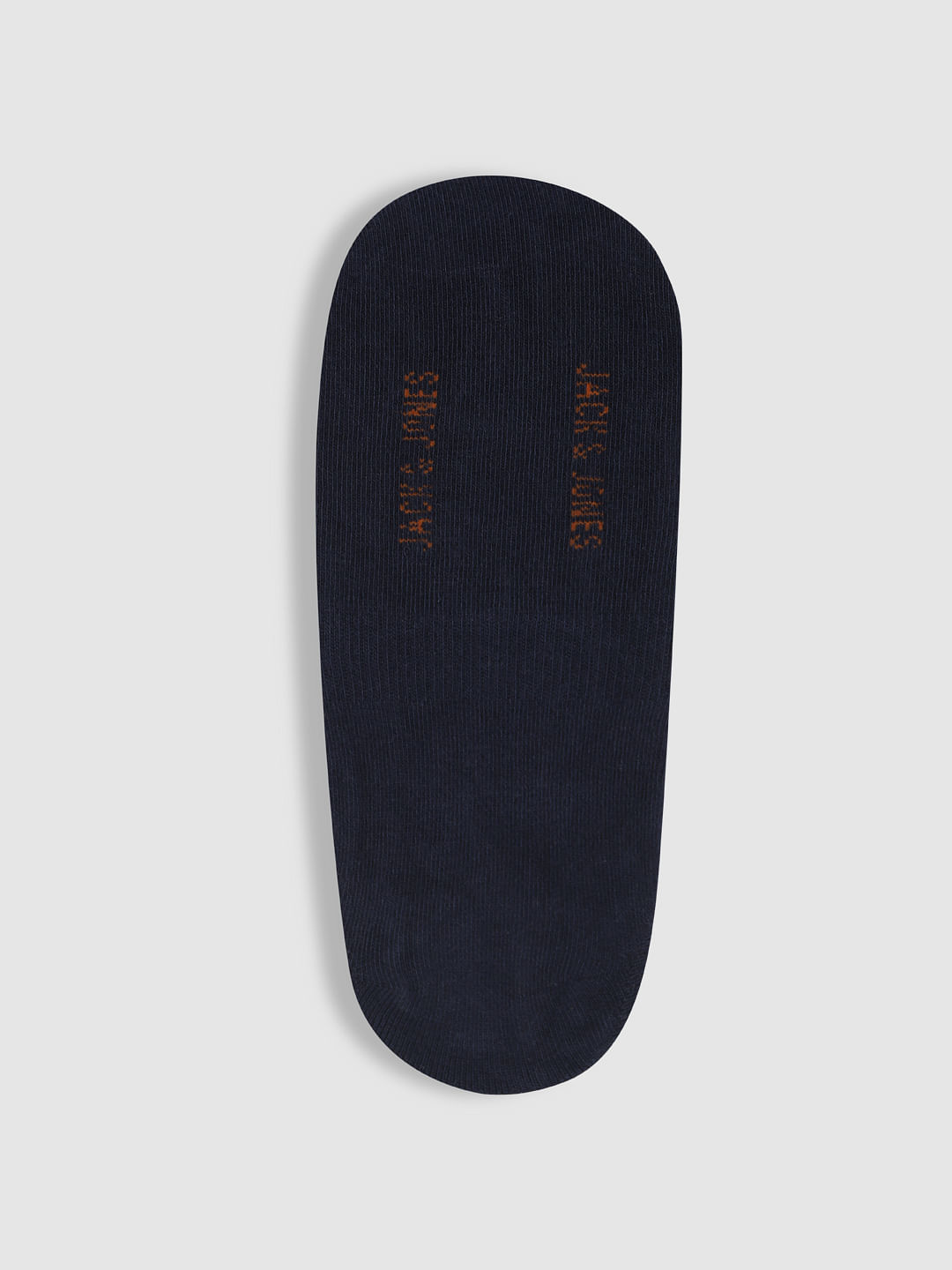 Navy Blue Colourblocked No Show Socks