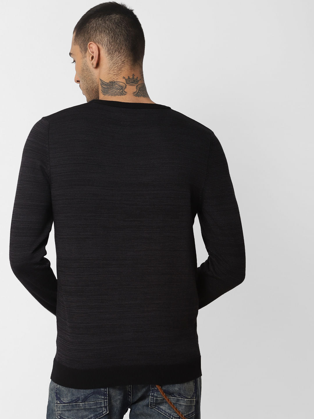 Black Tape Patch Pullover