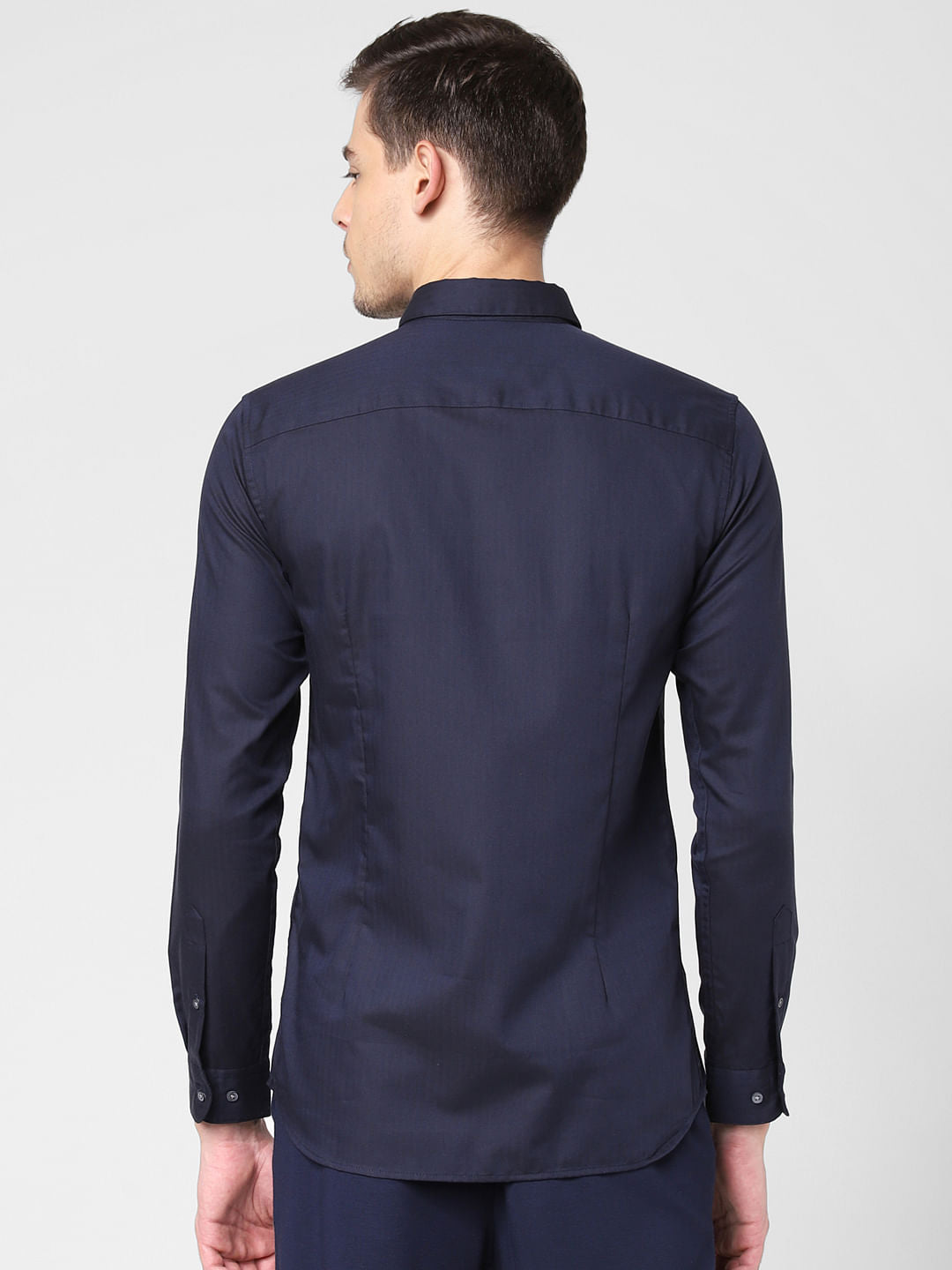 Navy Blue Full Sleeves Shirt
