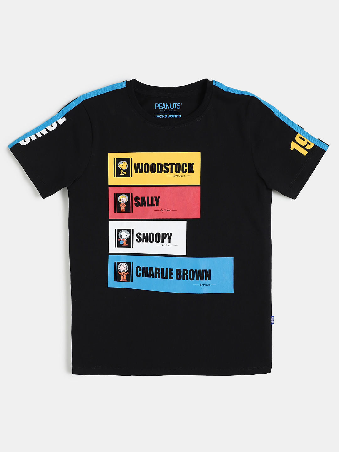 Boys Black Graphic Print Crew Neck T-shirt - 128/8Y