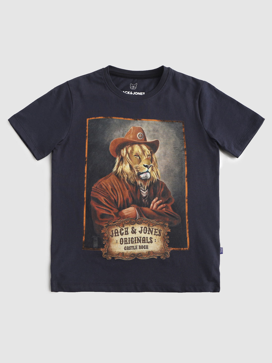 Blue Graphic Print Crew Neck T-shirt - 128/8Y
