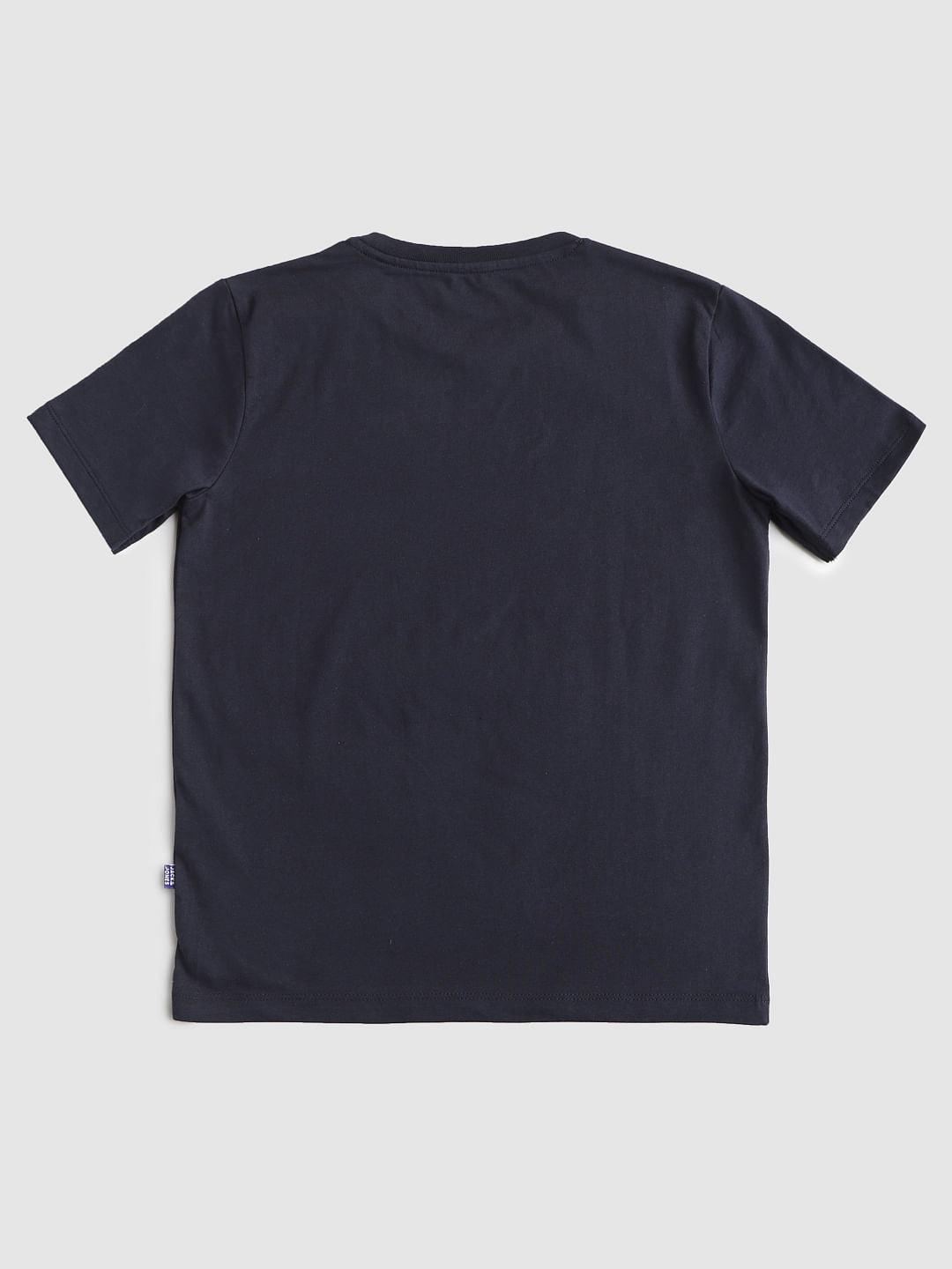 Blue Graphic Print Crew Neck T-shirt