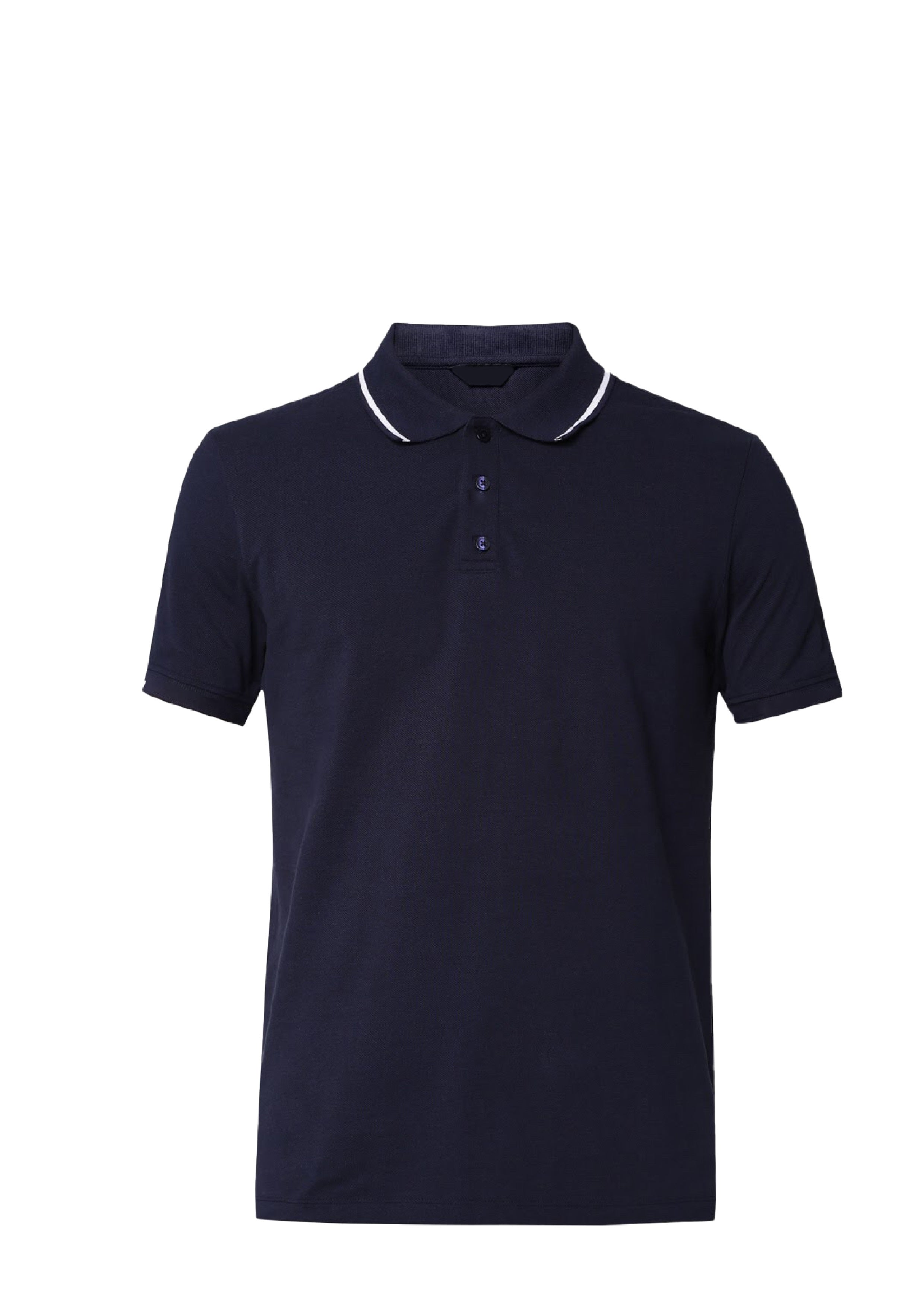 Navy Cotton Cool Max Polo