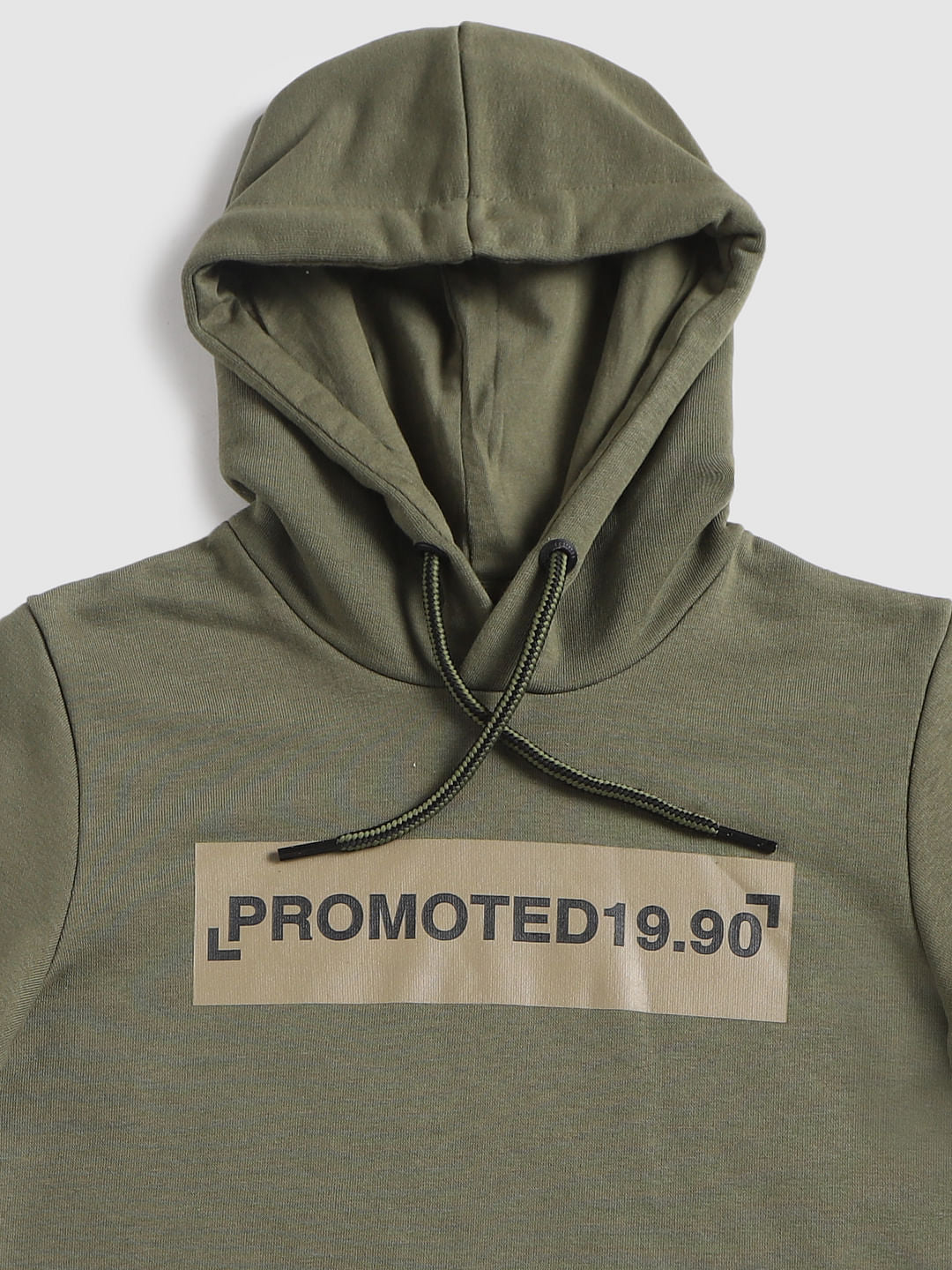 Boys Green Hooded Sweatshirt