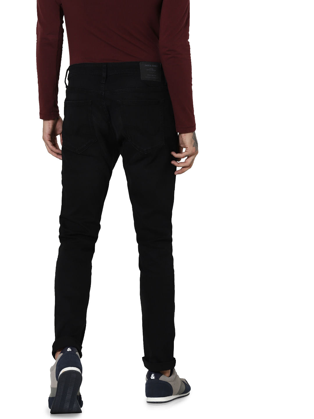 Black Mid Rise Ben Skinny Jeans