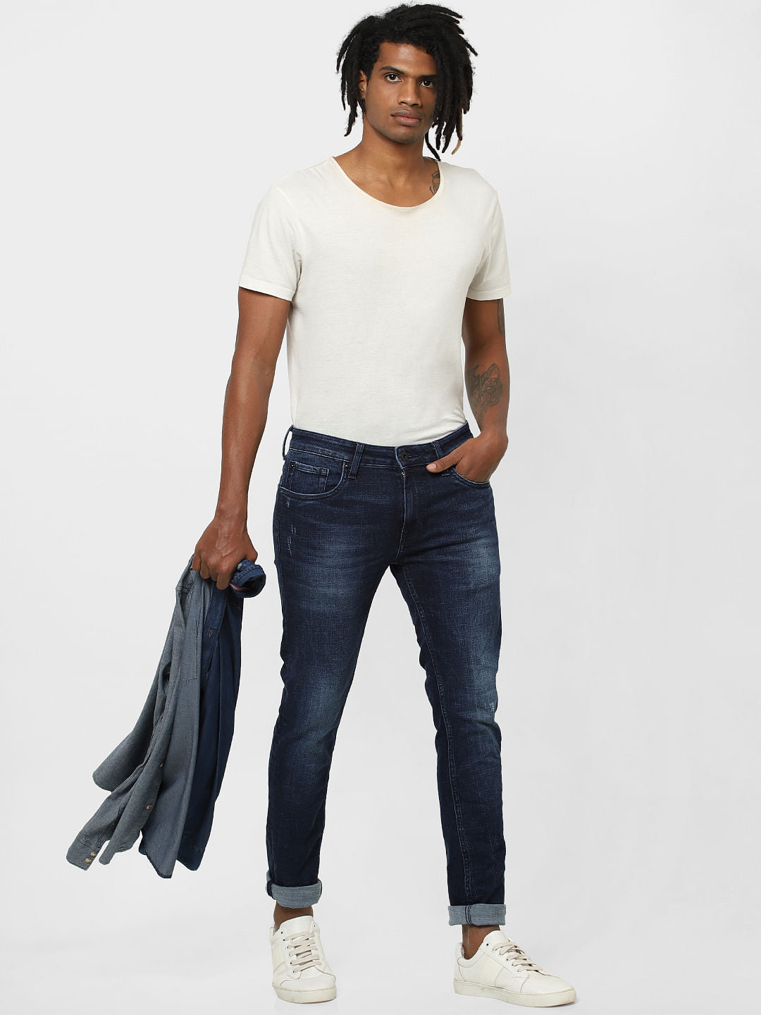 Blue Low Rise Ben Skinny Fit Jeans - 28/30