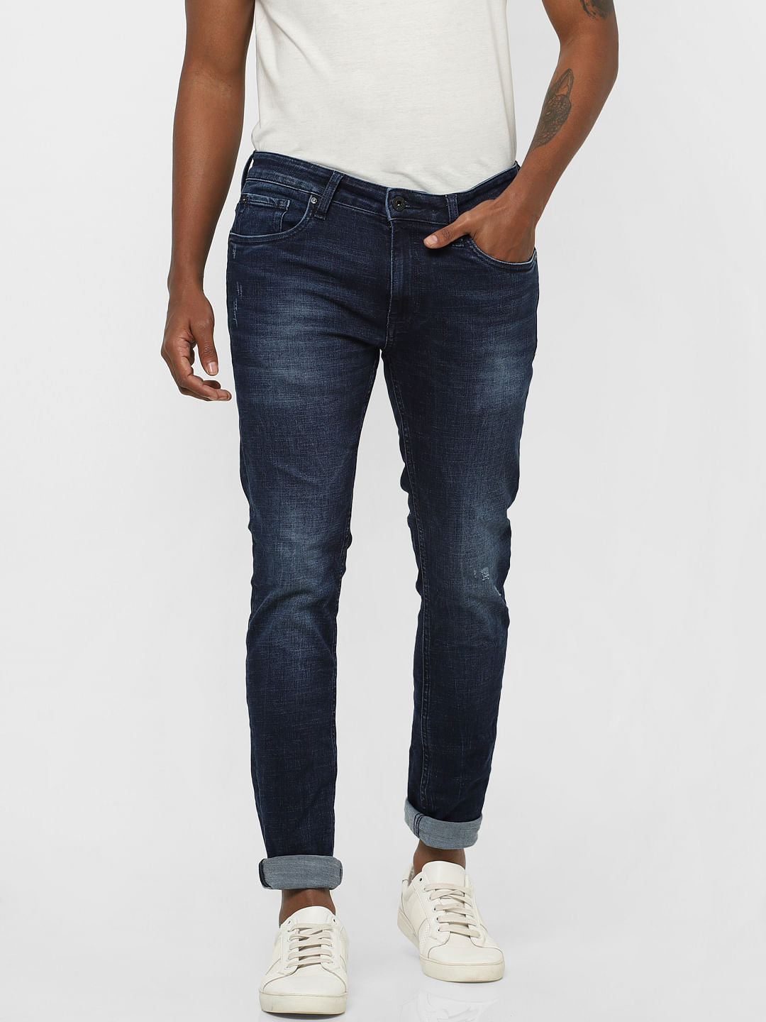 Blue Low Rise Ben Skinny Fit Jeans