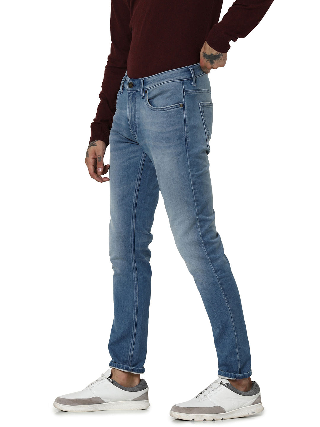 Light Blue Mid Rise Ben Skinny Jeans