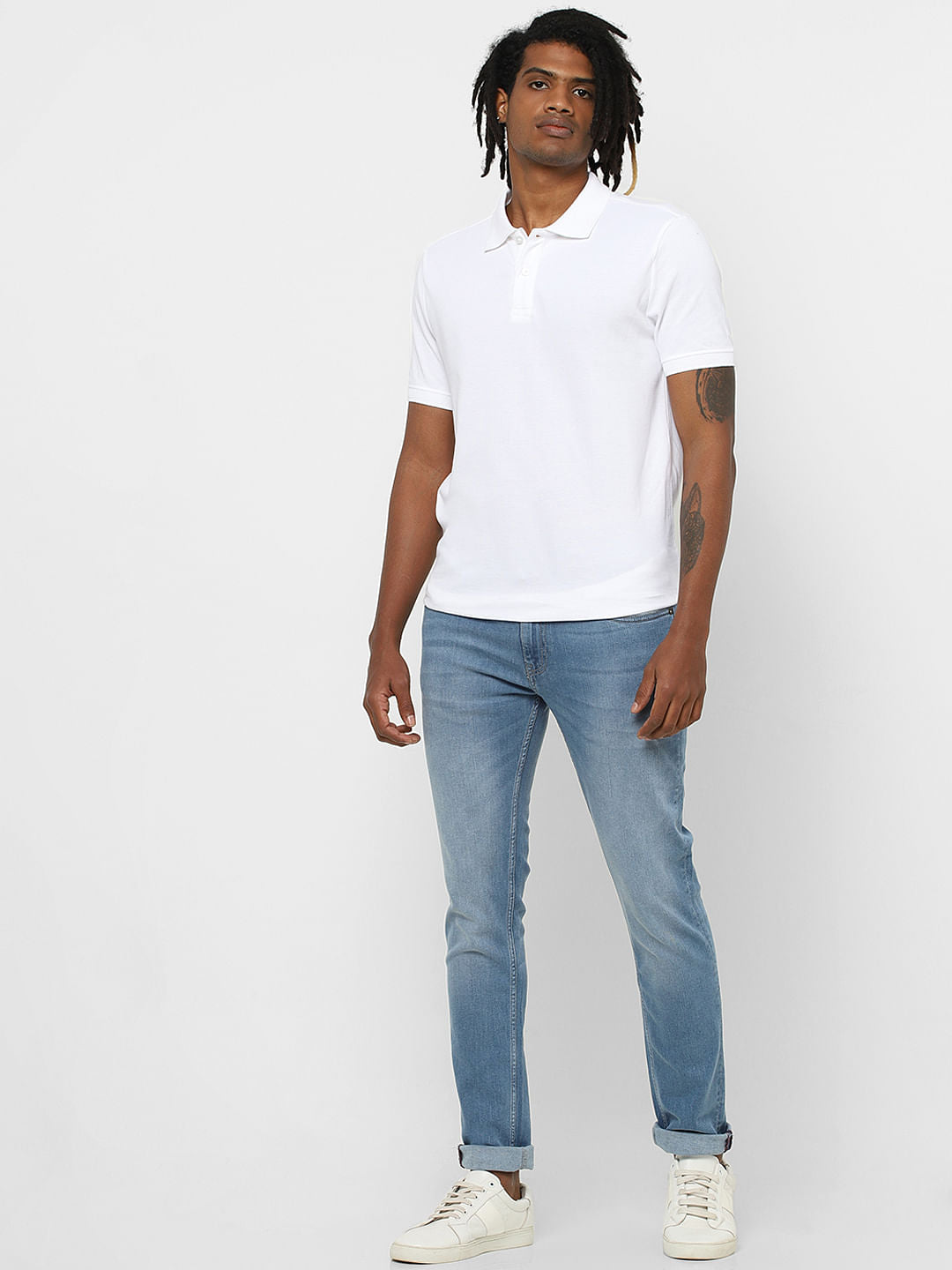 Light Blue Low Rise Ben Skinny Fit Jeans - 28/30