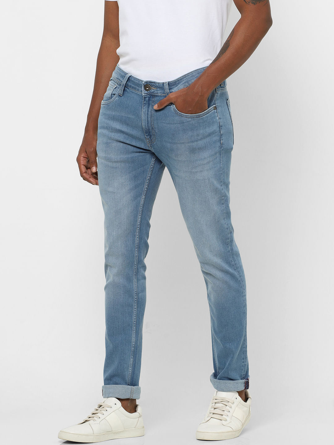 Light Blue Low Rise Ben Skinny Fit Jeans