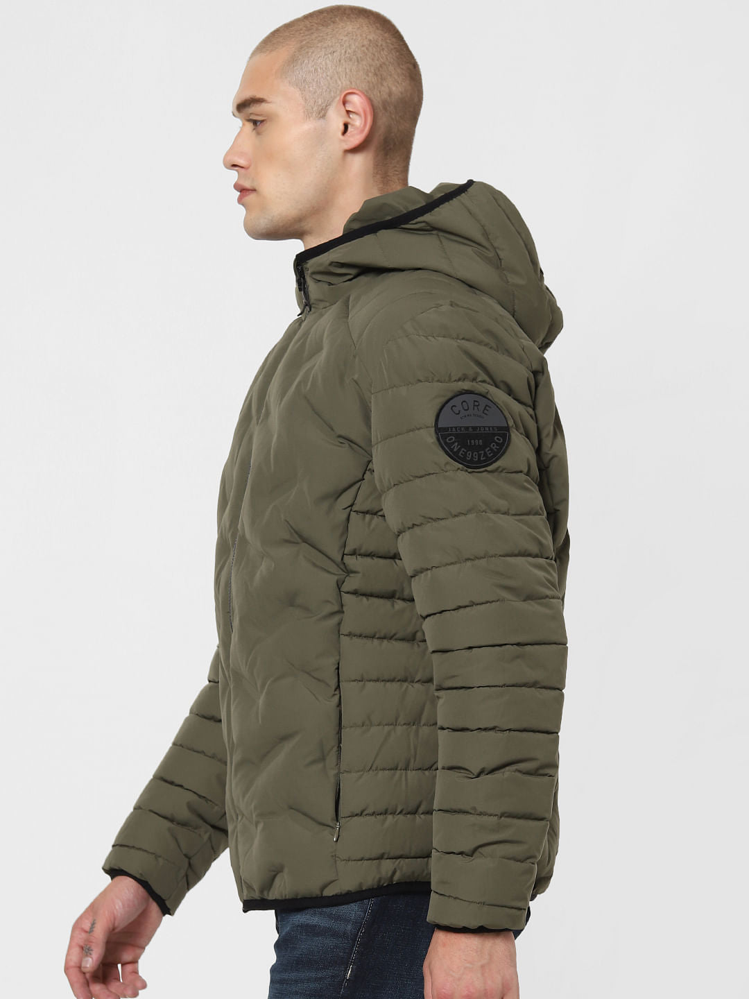 Green Hooded Puffer Jacket