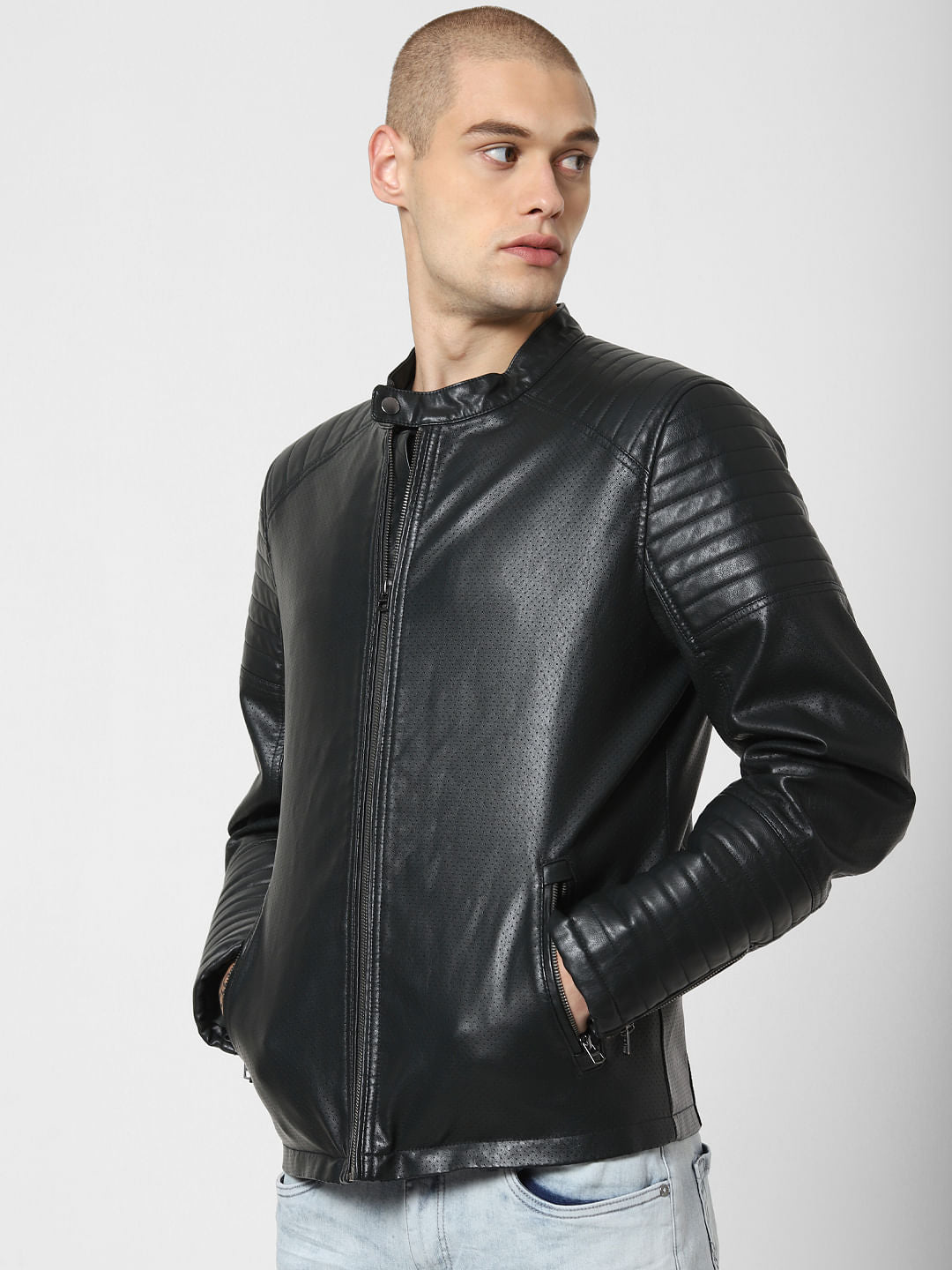 Dark Green Perforated Jacket