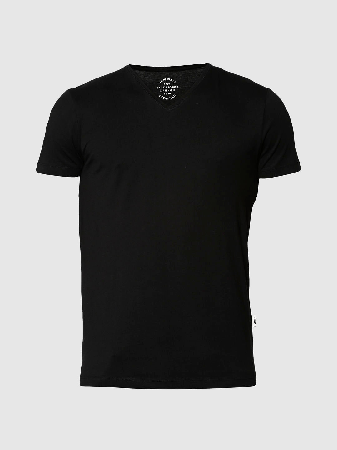 Black V-Neck T-shirt
