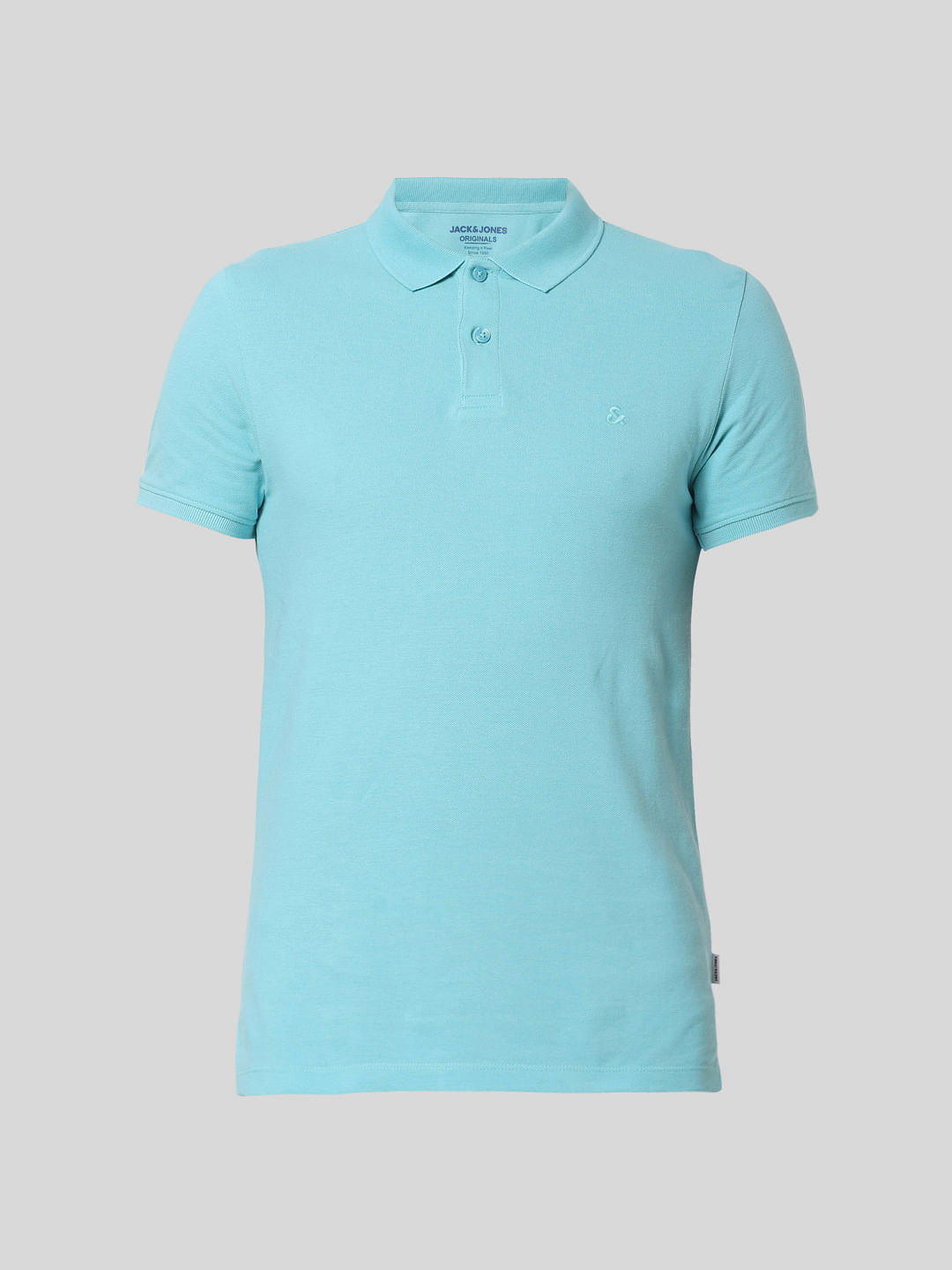 Turquoise Polo Neck T-Shirt
