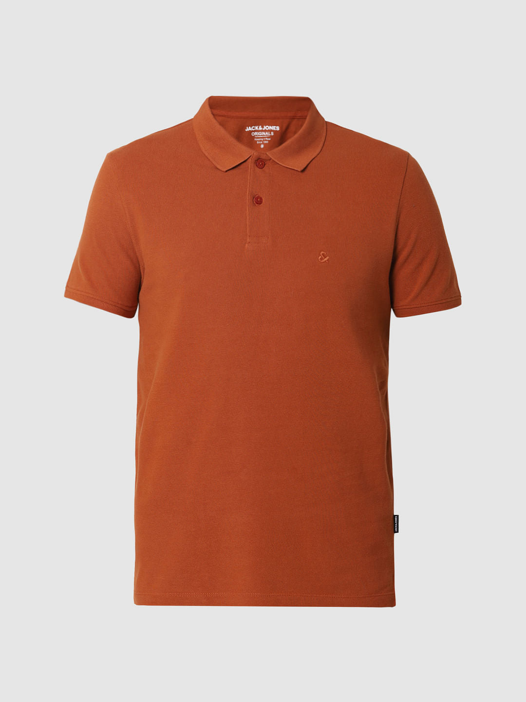 Brown Polo Neck T-Shirt