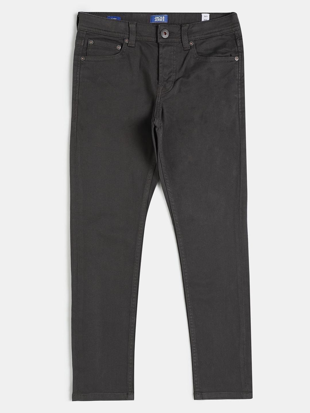 Boys Grey Mid Rise Glenn Slim Fit Jeans - 128/8Y