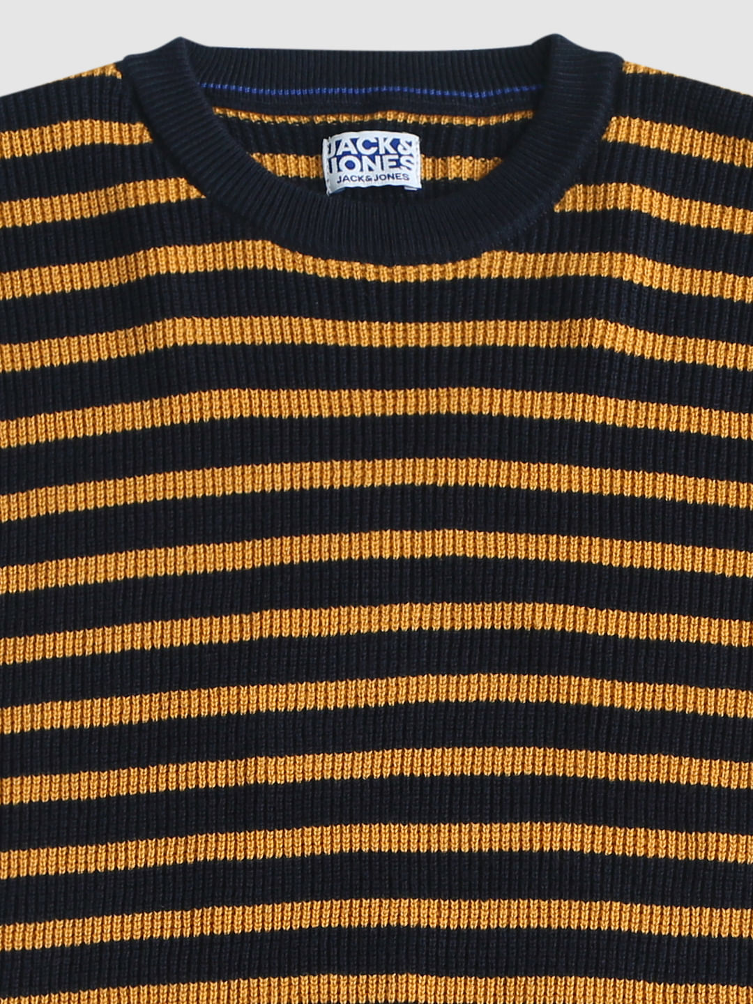 Boys Yellow Striped Pullover