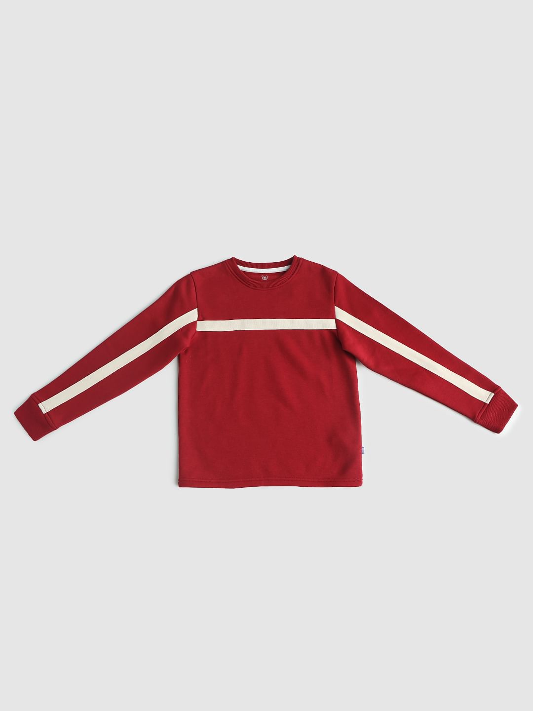 Boys Red Tape Detail Sweatshirt - 128/8Y