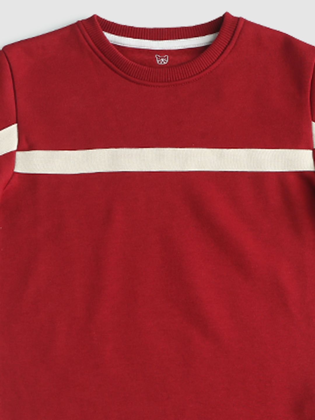 Boys Red Tape Detail Sweatshirt