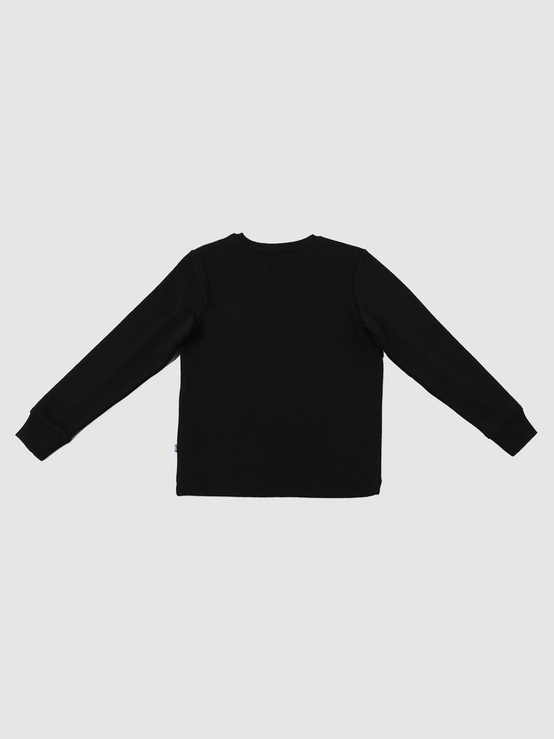 Boys Black Tape Detail Sweatshirt
