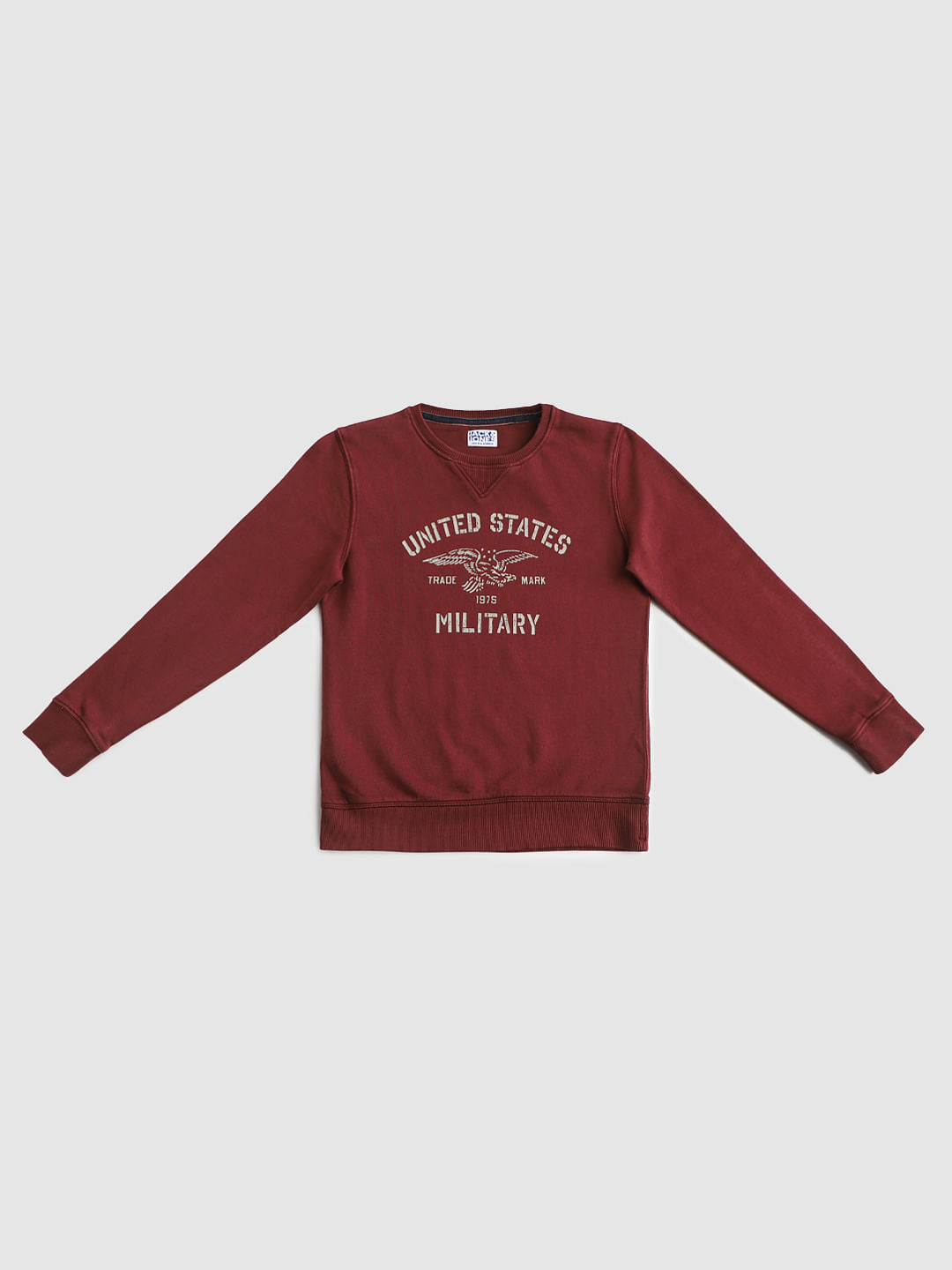 Boys Red Text Print Sweatshirt - 128/8Y