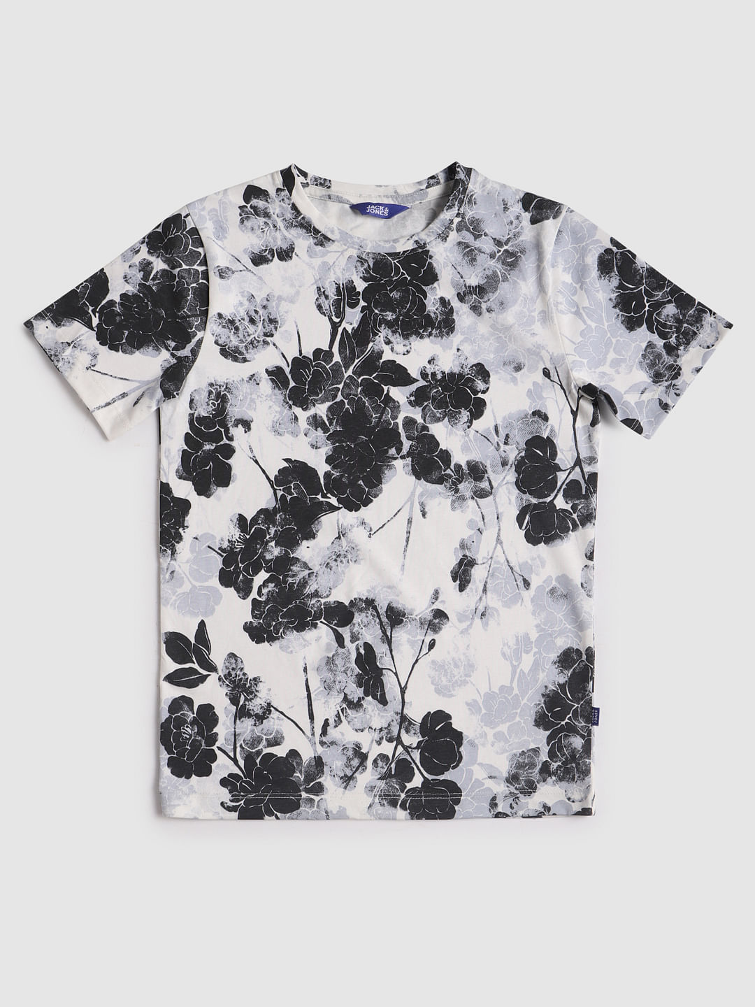 Boys White All Over Print T-Shirt - 128/8Y