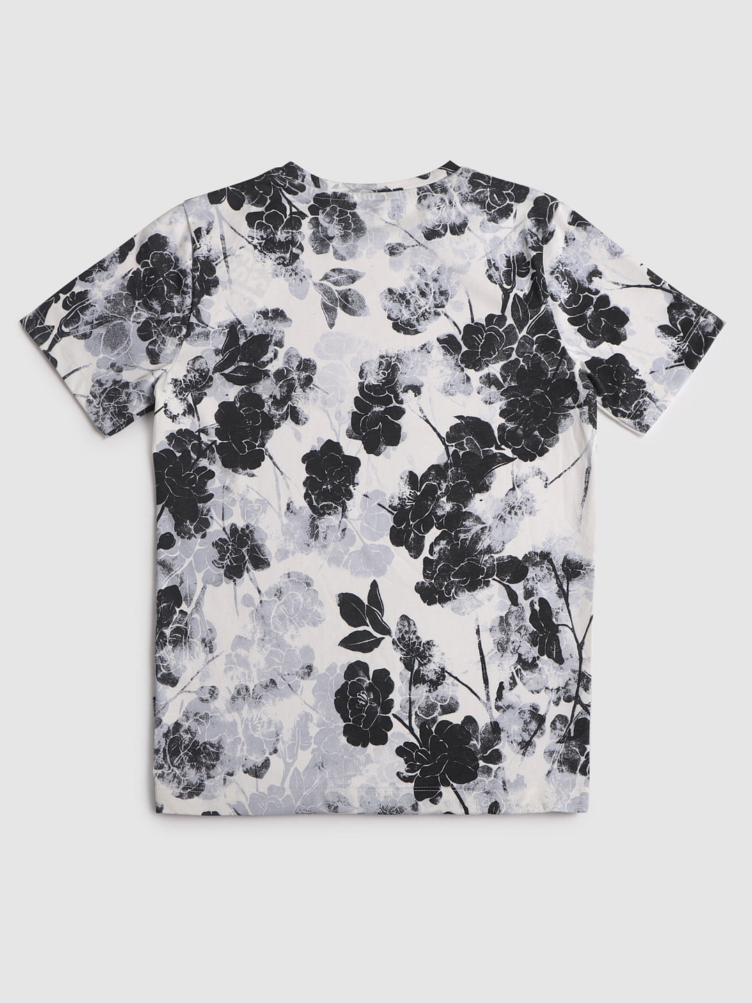 Boys White All Over Print T-Shirt