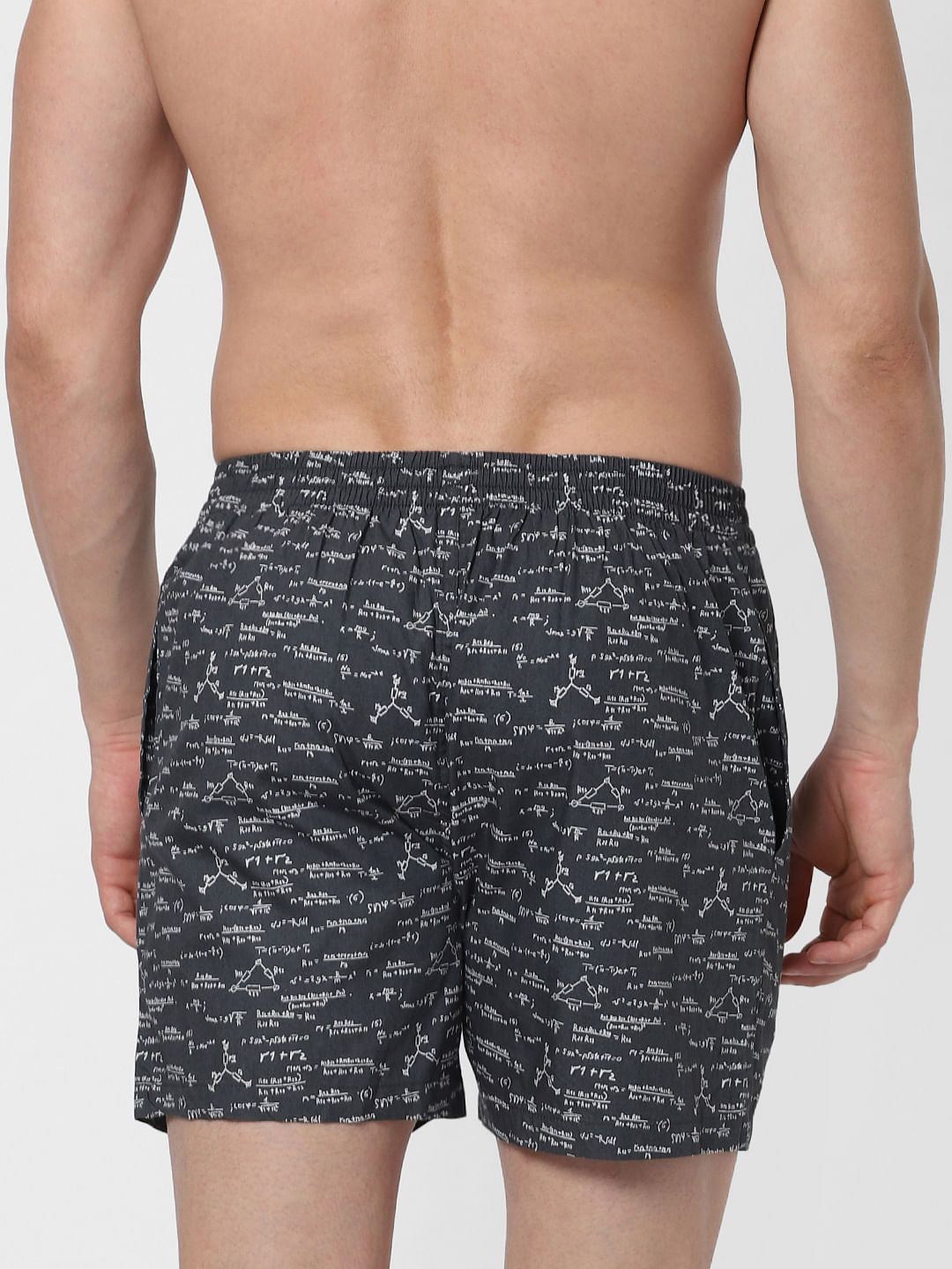 Black Algebra Print Boxers