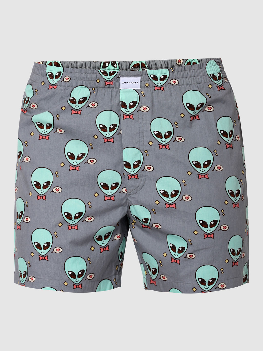 Grey Alien Print Boxers