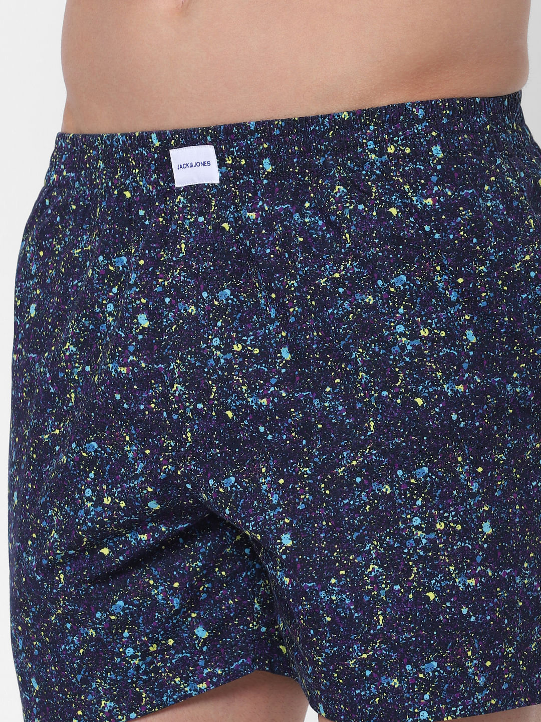Blue Galaxy Print Boxers